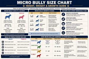 Read more about the article Micro Bully Size Chart: Height, Weight & Growth Guide